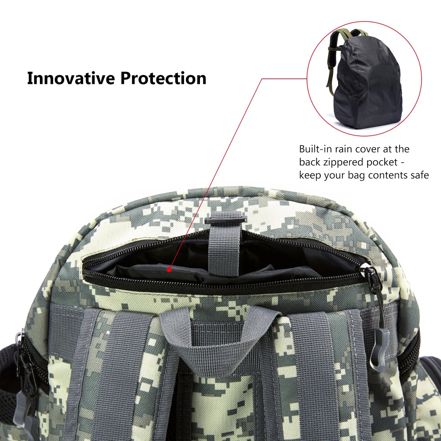 Mochila de pesca Bassdash, liviana, táctica, caja de aparejos, multifuncional
