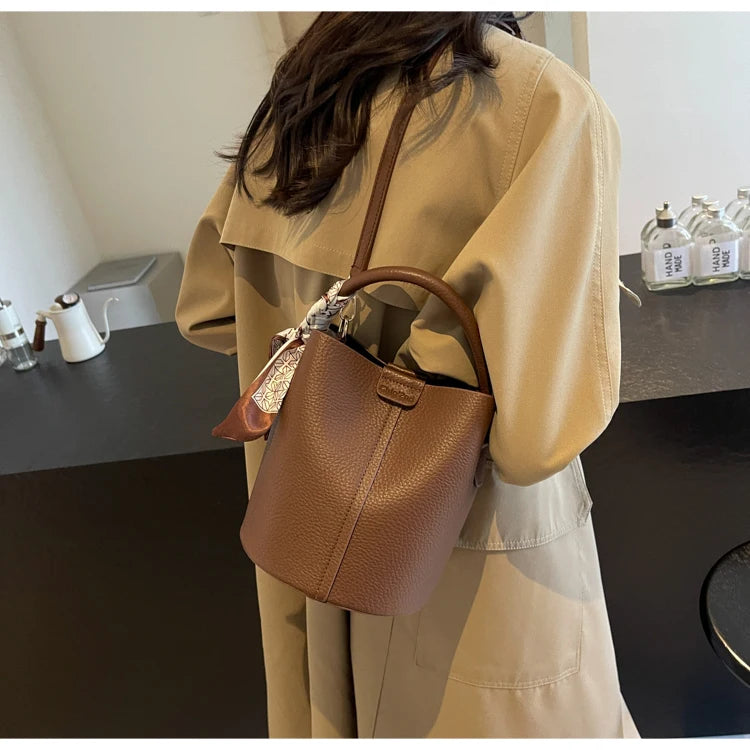 Senior Sense Retro Color Small Bag | Women's New Crossbody Bag & Super Fire Bucket Bag Luxegan