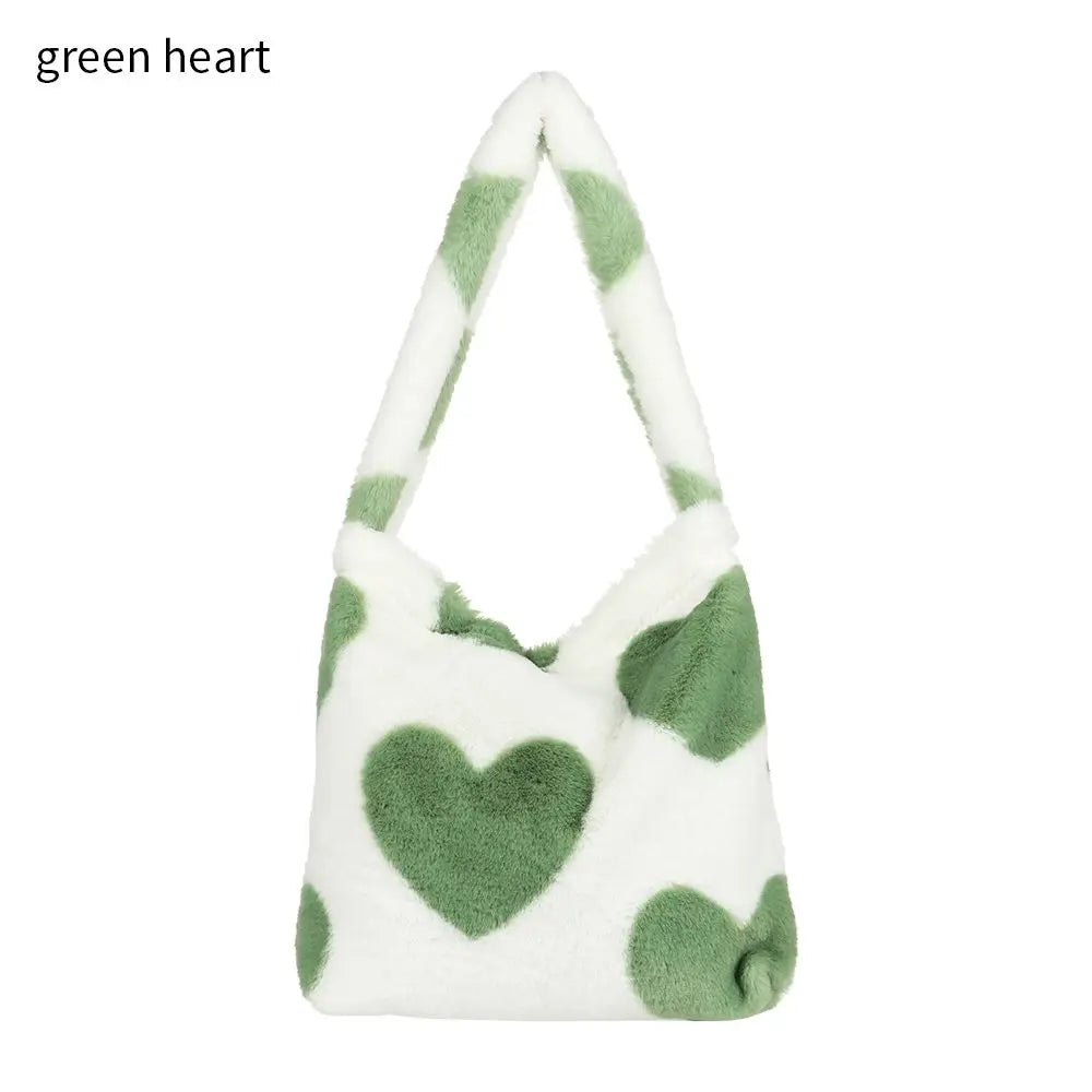 Plush Tote Bag | Fluffy Shoulder & Top-Handle Handbag Luxegan