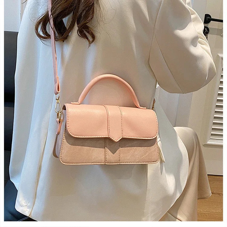 Vintage Underarm Bag Square Satchel | PU Leather Shoulder Bag for Women Handbag - Fashion Crossbody Bags Luxegan