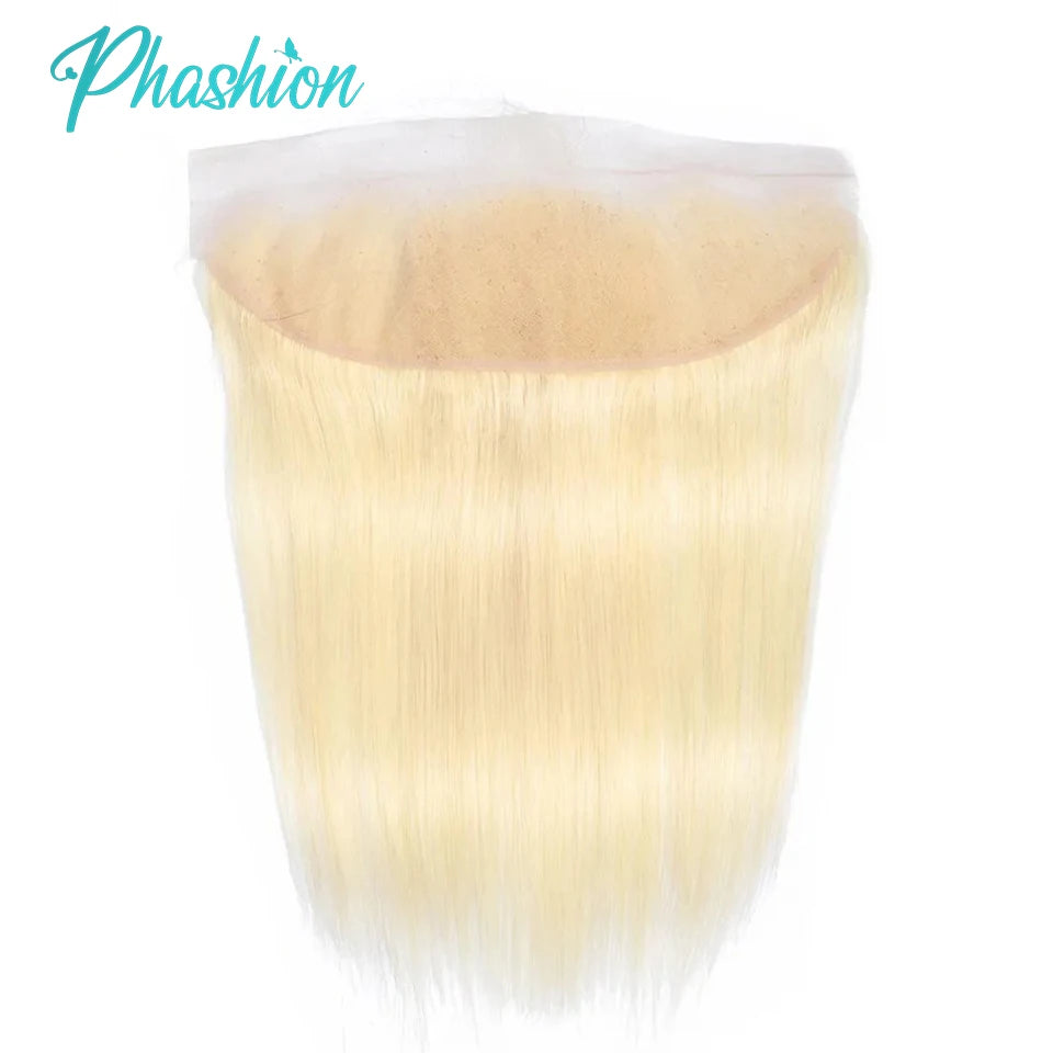 Phashion Blonde 5x5 Lace Closure 613 StraightWave 13x4 Lace Frontal Human Hair Hd Transparent  Pre Plucked Brazilian Remy Hair