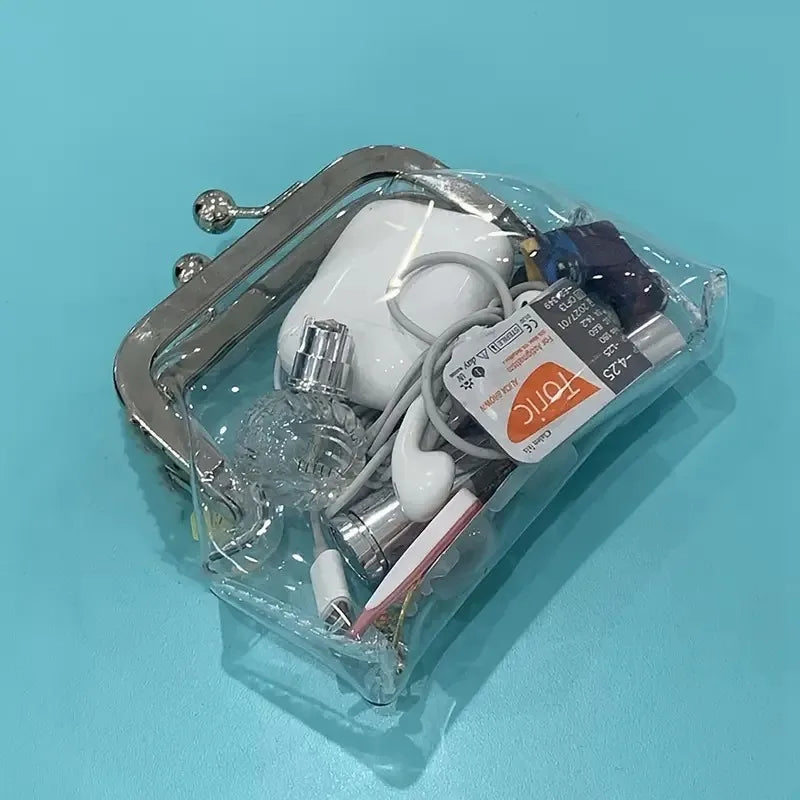 Mini Waterproof Storage Bag | PVC Material Coin Purse & Earphone Pouch Luxegan