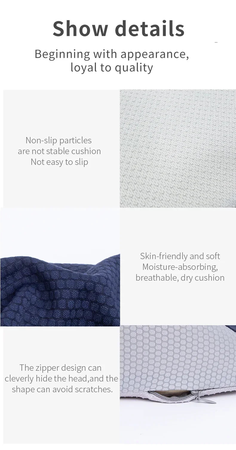 Comfort Memory Foam Office Chair Cushion | Sophisticated "Coccyx & Sciatica" Relief Silhouette | Elegant Tailbone & Prostate Support Pad | "Dignified" High-Performance Massage Cushion for Radiant Versatile Styling Luxegan