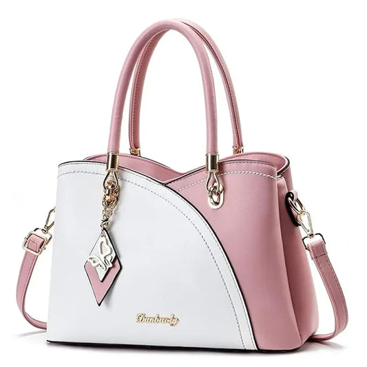 Fashion Splicing Pattern Ladies Handbags | Luxury Designed Quality PU Leather Tote & Crossbody Luxegan