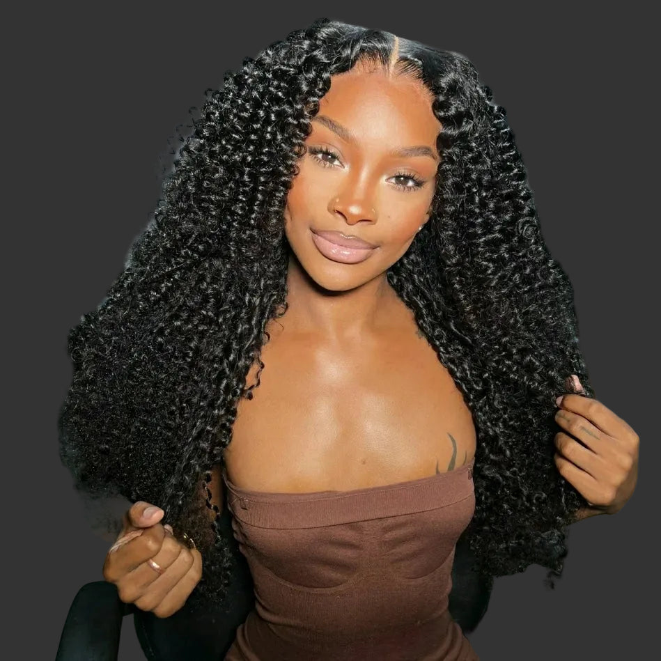 300% Density Burgundy Brown Loose Deep HD Lace Wig | Sophisticated 13x6 & 13x4 Transparent Frontal | Elegant "12A Brazilian Remy" 26+ Inch Silhouette | "Dignified" Pre-Plucked Bleached Knot Curly Human Hair for Radiant Versatile Styling Luxegan