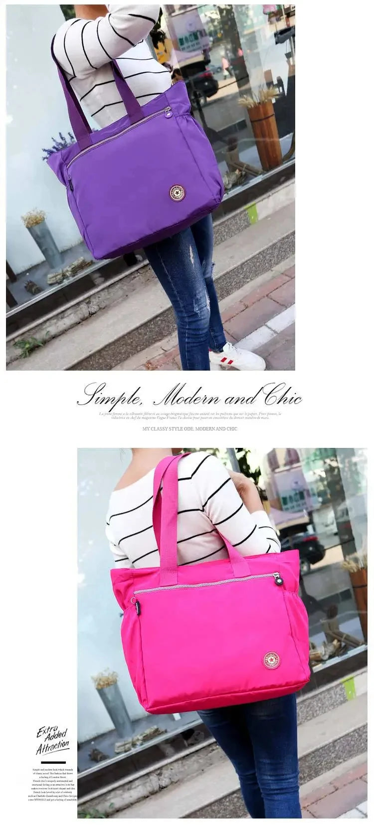 Bolsa de viaje Oxford impermeable de gran capacidad para mujer, bolso de hombro, valija, Bolsa De Viaje, bolsos de mujer, bolsa de compras