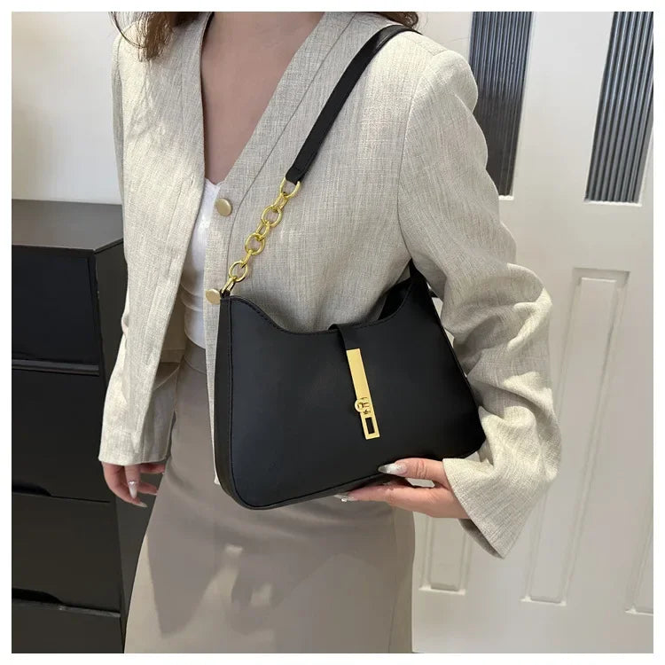 Textured Underarm Bag for Women | Multi-Use Spring Shoulder & Handheld Purse | Niche Fashion Crossbody Daily Accessory Luxegan