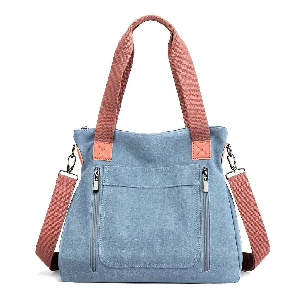 Canvas Large Capacity Casual Tote | Versatile Shoulder Crossbody Bag Luxegan