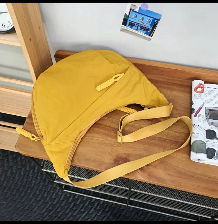 Soft Cloth Hobo Crossbody | Trendy Large Capacity Student Bag Luxegan