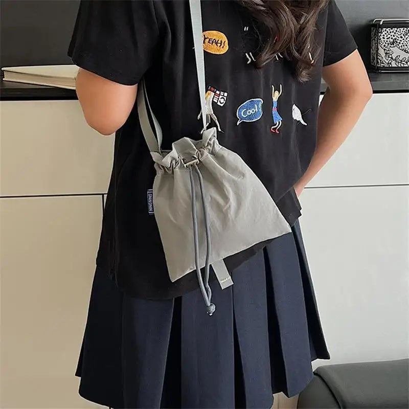 Nylon Crossbody Bag Soft Mini Phone Wallet | Multifunctional Square Shoulder Bag & Canvas Purse Messenger Bag Luxegan