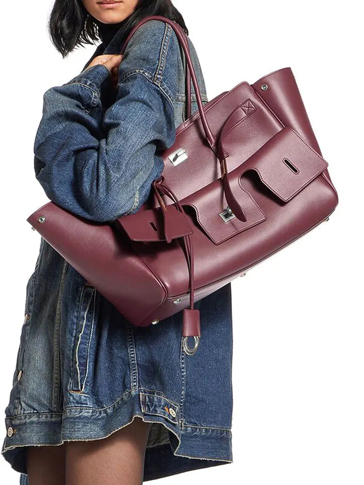 Bolso tote para mujer, moderno y sencillo, bandolera de alta gama, bolso de viaje de gran capacidad, bolso de moda, bolso de compras repelente al agua