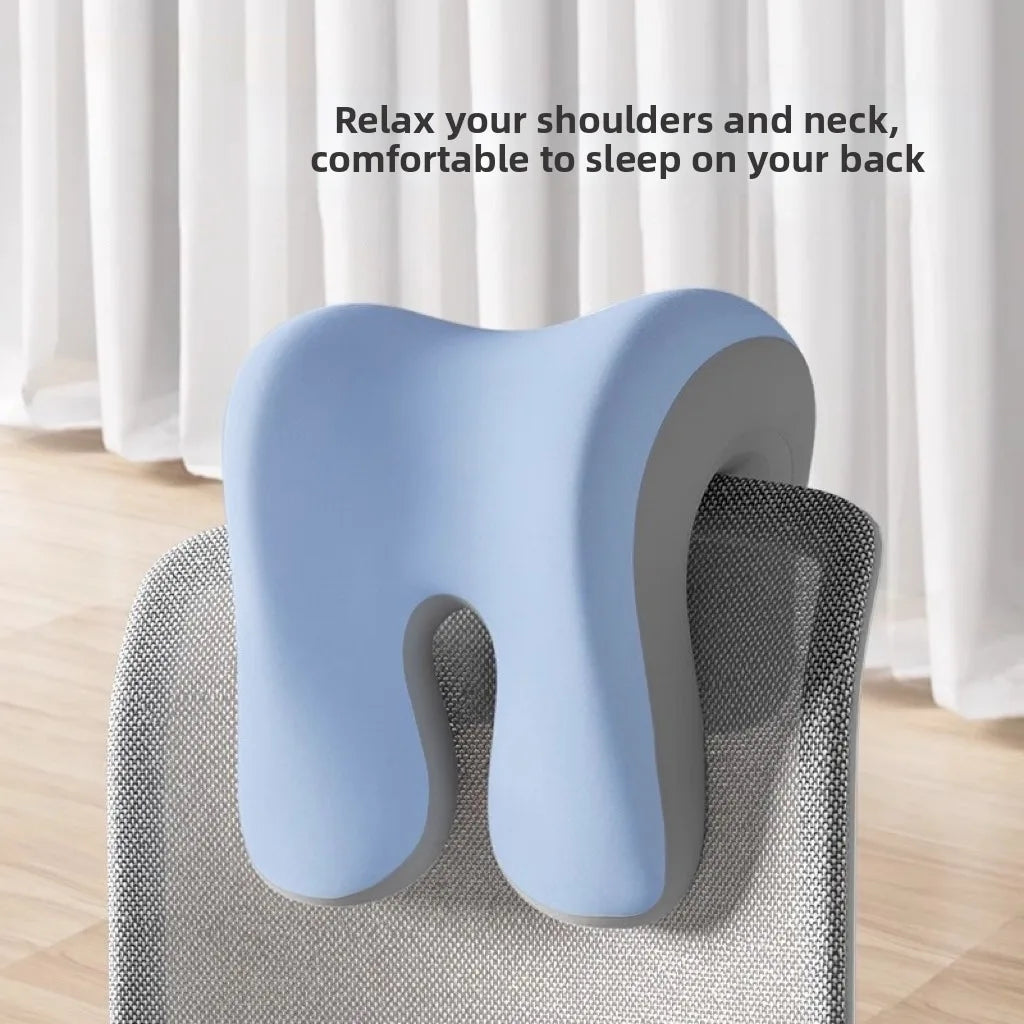 Office Chair Ergonomic Support Pillow | Sophisticated "Neck & Shoulder" Silhouette | Elegant Memory Foam Nap & Sleeping Cushion | "Dignified" High-Performance Professional Essential for Radiant Versatile Styling Luxegan