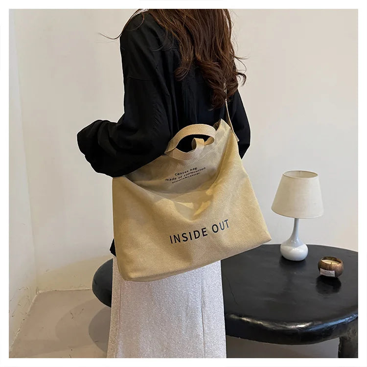 Unisex Large Capacity Canvas Commuter Bag Luxegan