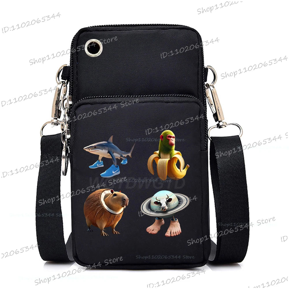 Mini Crossbody Bag | Funny Cartoon Phone & Shoulder Bag Luxegan