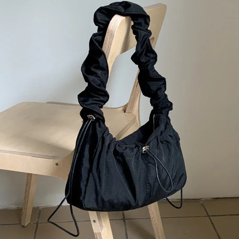 Simple Fashion Fold Shoulder Bag | Vintage Casual Designer Underarm Crossbody Bag (New Luxury Handbags) Luxegan