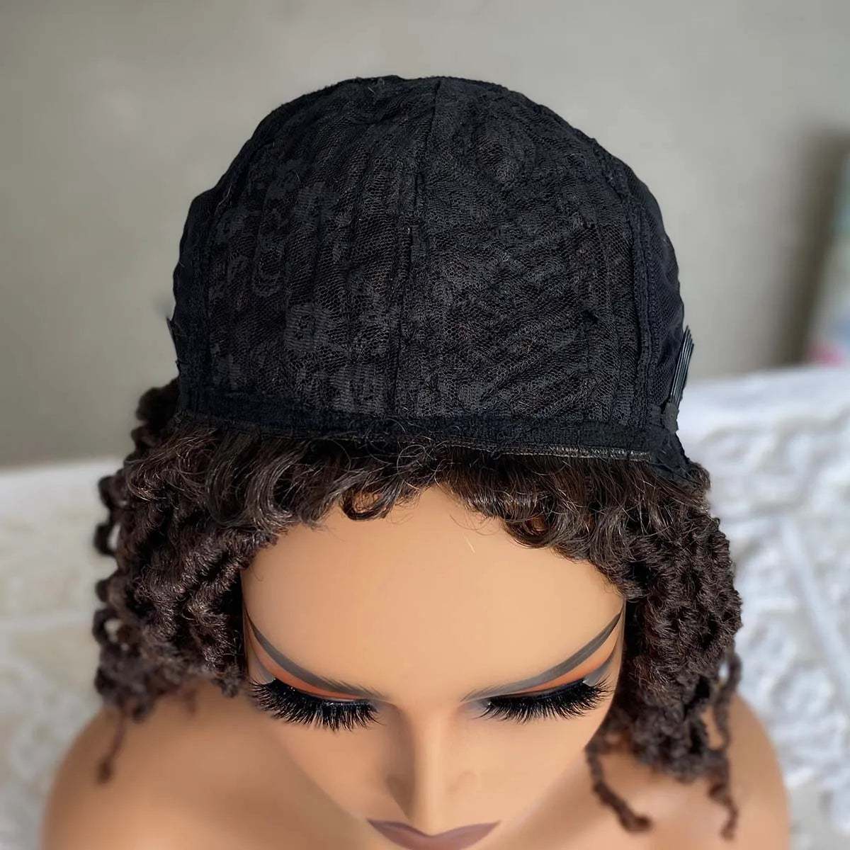 Afro Curly Faux Locs Dreadlock Wig | Crochet Cap | 4 Colours