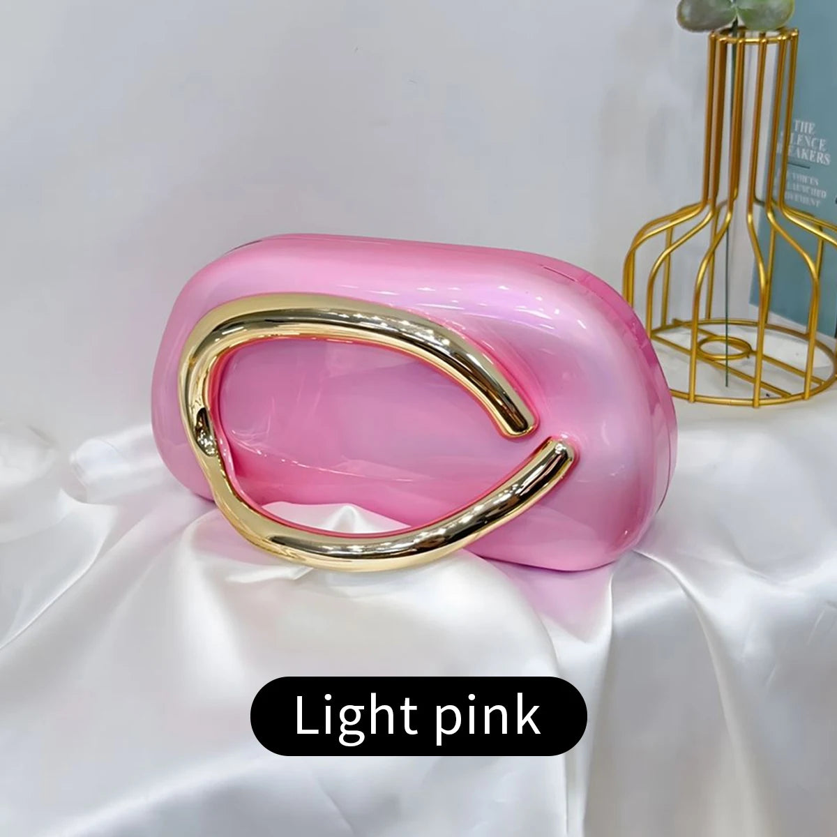 Fashion Elegant Metal Closure Box Crossbody | Sophisticated Acrylic Evening Bag for Women | Elegant Wedding Mini Ladies Wallet | Luxury Box-Shaped Party Purse & Compact Clutch (Model WY4316) Luxegan