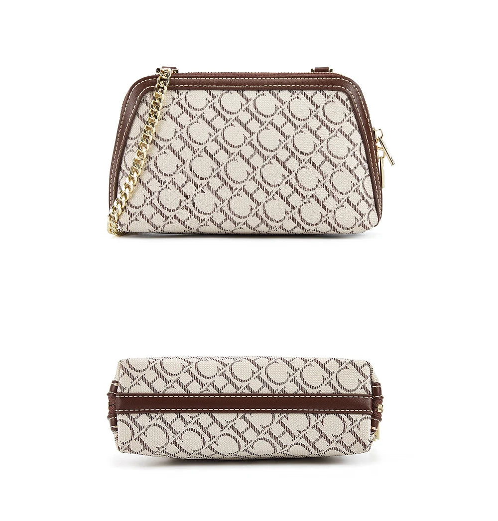Shoulder Bag Fashion Retro Messenger Bag | Designer Light Luxury Crossbody Bag & Chain Suede Leather Bag (Chain Shoulder Bag) Luxegan