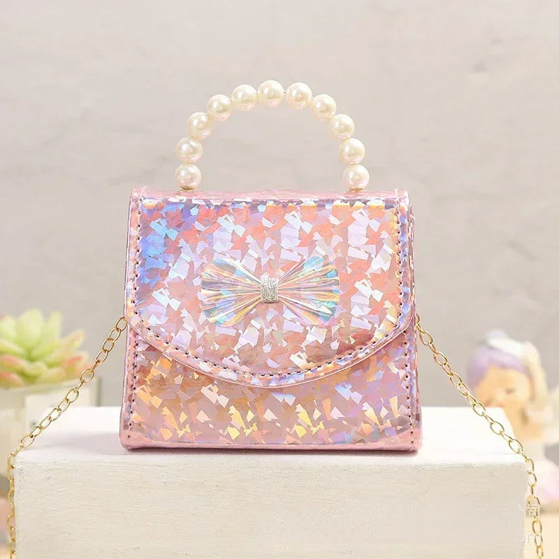 Fashion Children's Mini Box Handbag | Trendy Girls' Birthday & Festival Present | Structured PU Leather Shoulder Messenger Bag | Cute Kids' Keys & Coin Purse Luxegan