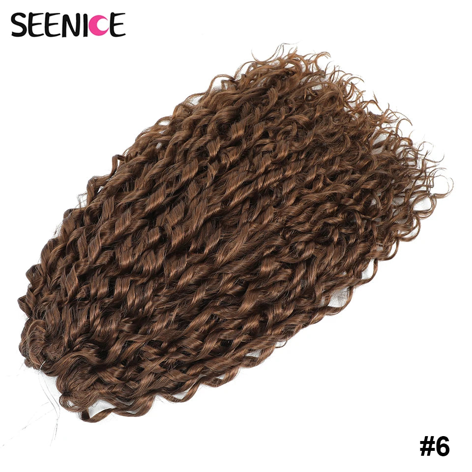 22 Inch Synthetic Water Wave Crochet Hair | Loose Deep Wave Braiding Extensions