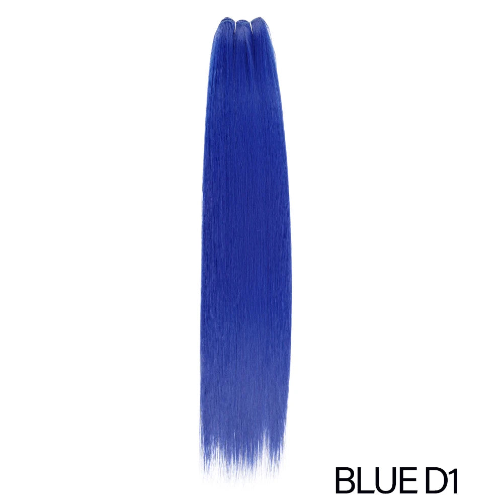 Bone Straight Synthetic Hair Extensions | Yaki Texture | 24–32 Inches