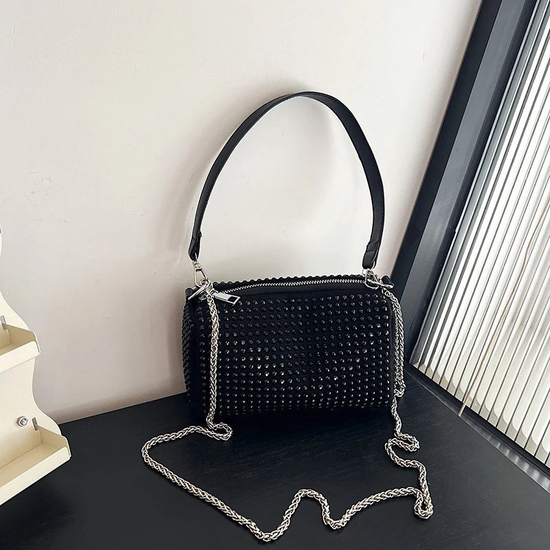 New Spring & Summer Small Bags Trend | Personalized Color Diamond Pillow Bag & Chain Shoulder Crossbody Bag Luxegan