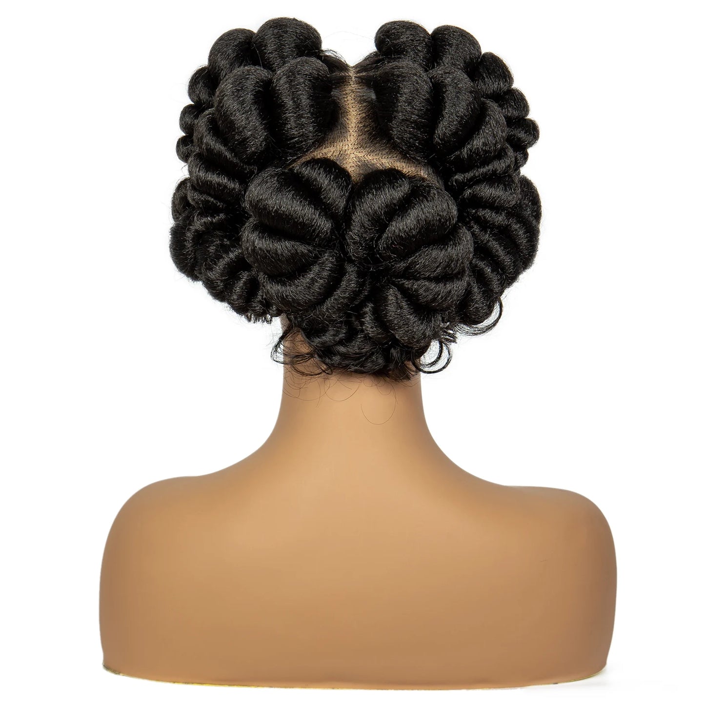 613 Blonde Short Bantu Knotless Braids Wig | Handmade Full Lace | Baby Hair Luxegan