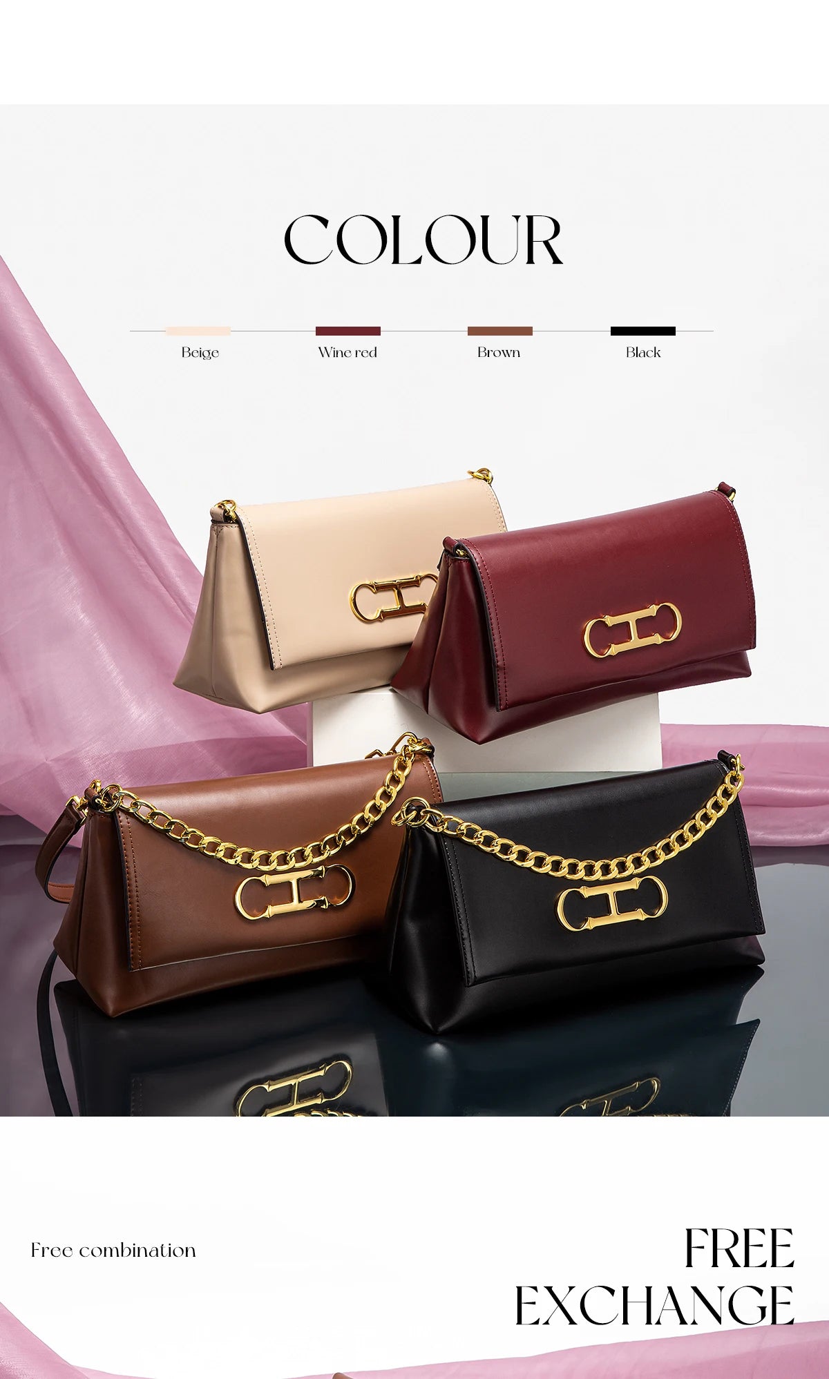 Pure Simple Classic Retro Square Ladies Shoulder Bag | Fashionable Exquisite Workmanship New Women's Crossbody Bag Luxegan