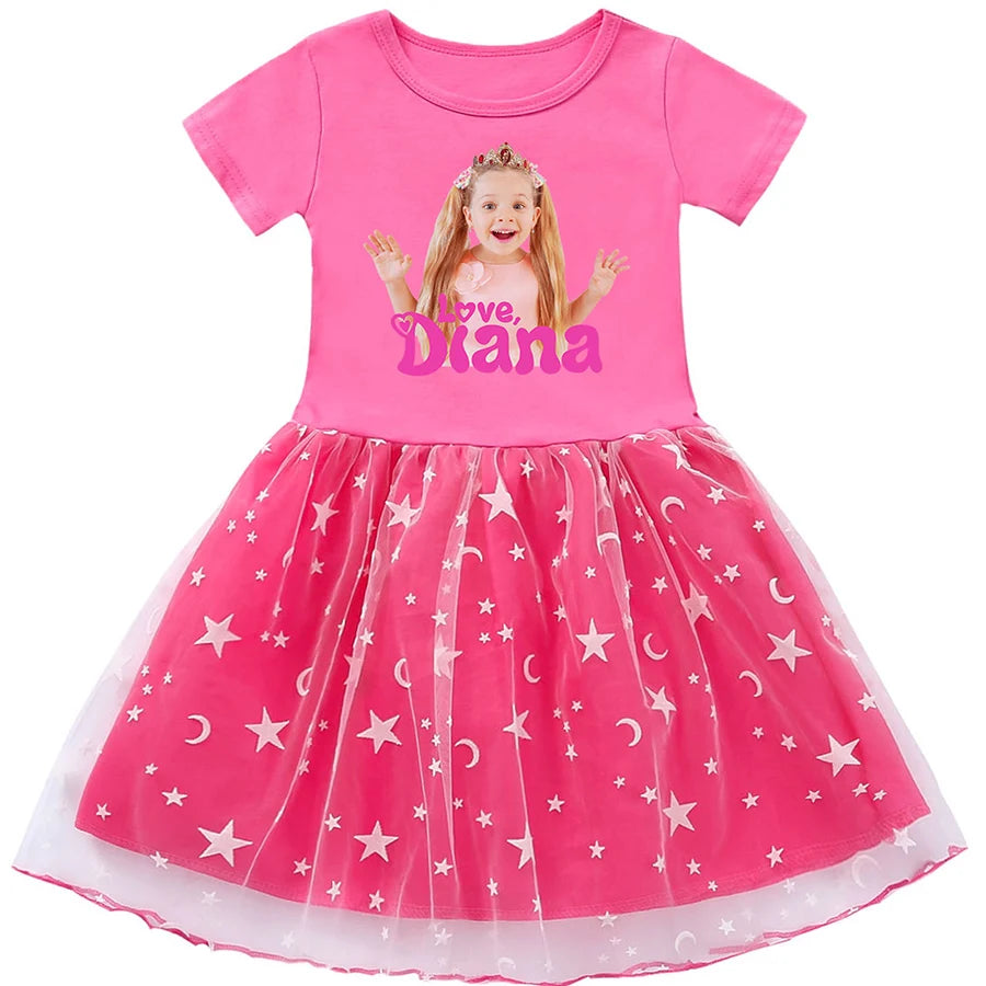 Diana and Roma Party Dresses for Girls Dress Baby Girls Clothes Princess Dress Girl Single Suits and Cut Fashion for Babies