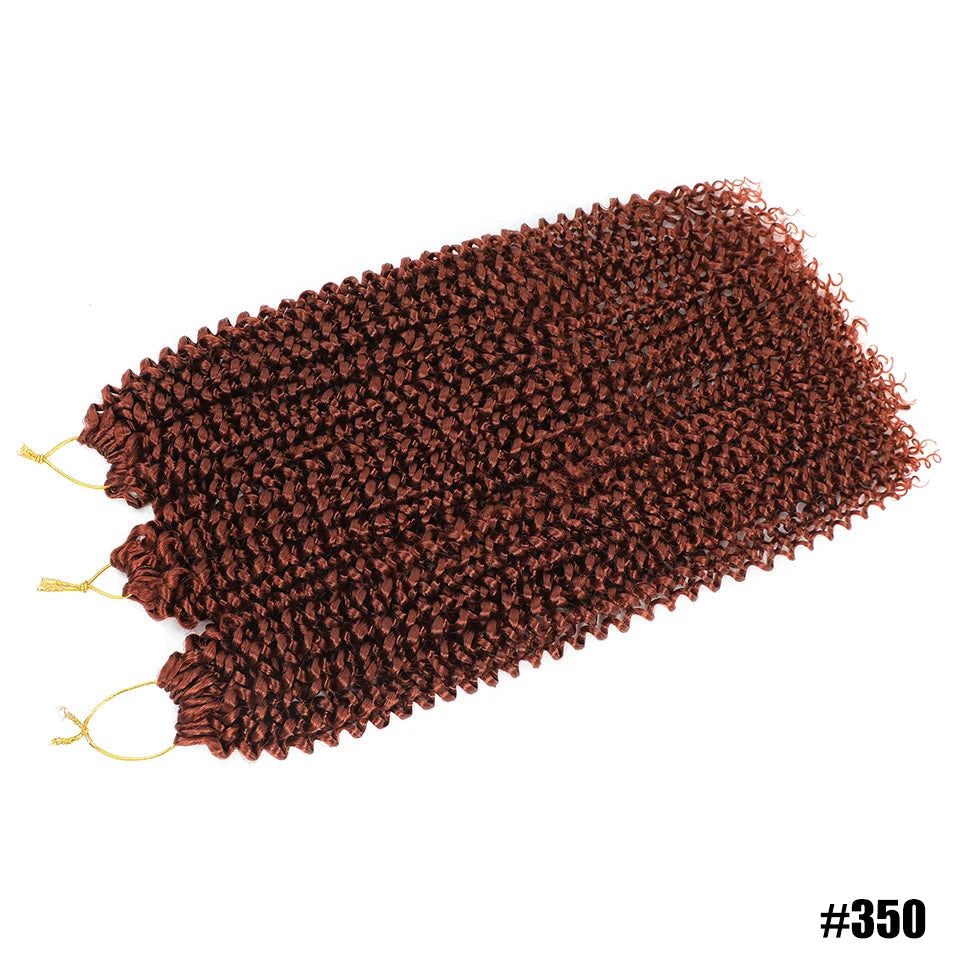Water Wave Crochet Braiding Hair | Afro Curly Synthetic Braids for Passion Twists & Butterfly Locs 22" Luxegan