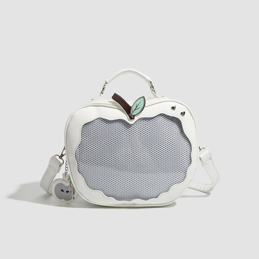 Apple Ita Bag Style PU Leather Tote | High Capacity Solid Color Vintage Handbag for Women & Teenage Girls Luxegan