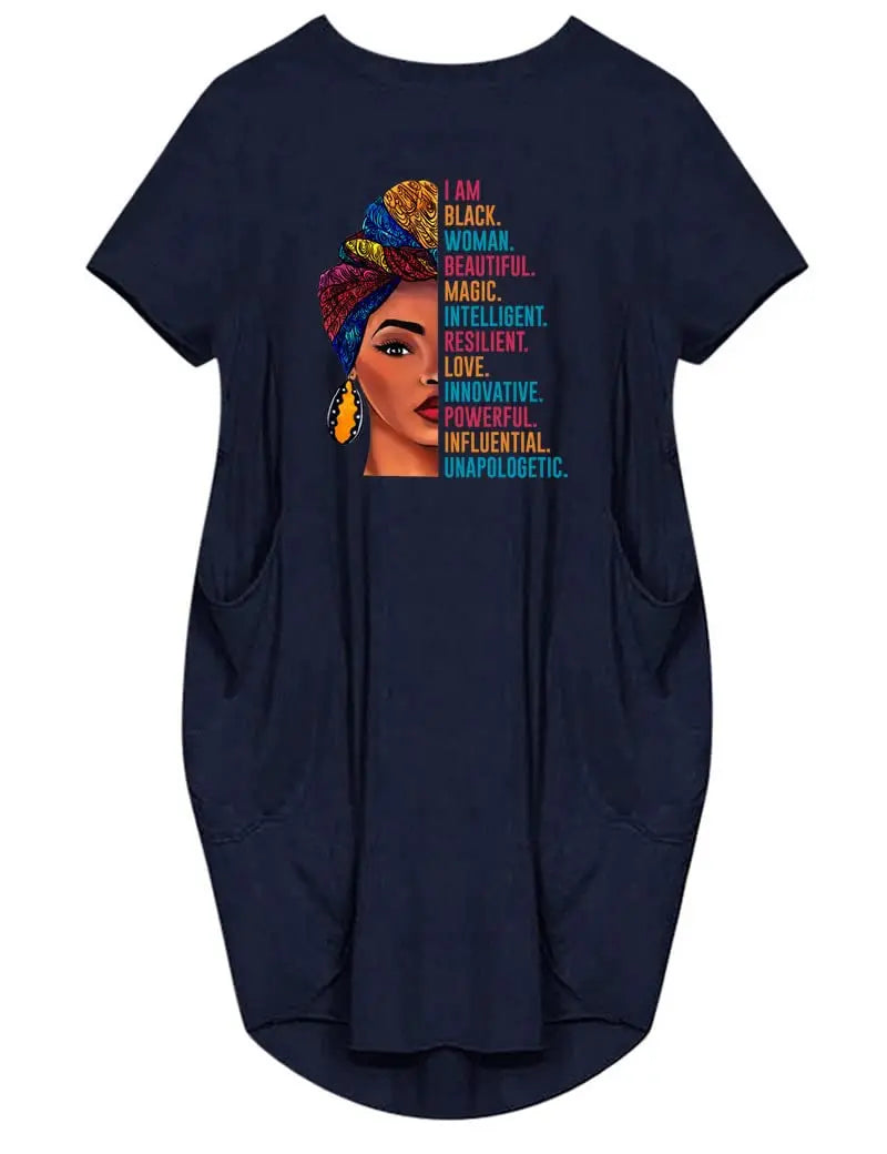 Plus Size Women's Solid O-Neck Casual Dress | Loose-Fit Short-Sleeve Spring Summer Dress | Medium-Stretch Knee-Length Asymmetrical Dress Luxegan