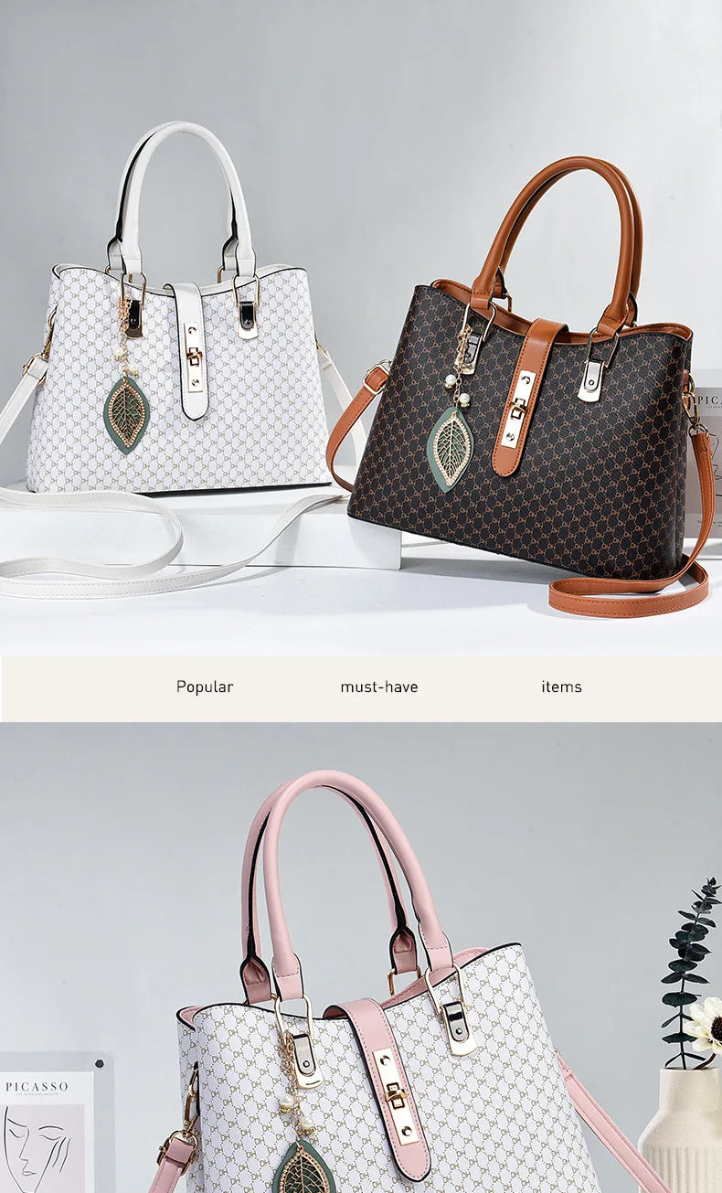 Luxury Brand Designer Women's Handbag | Fashion New Shoulder Bag & Large Capacity High-Quality Crossbody Tote Bag Luxegan