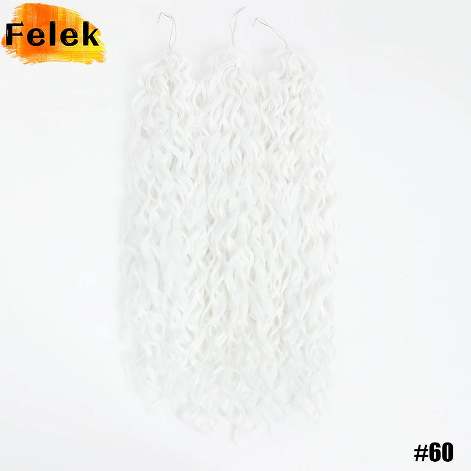 Jessica Hair Deep Wavy Twist Crochet Hair 22 Inch | 100G | 54 Colors | 3 Packs/Lot