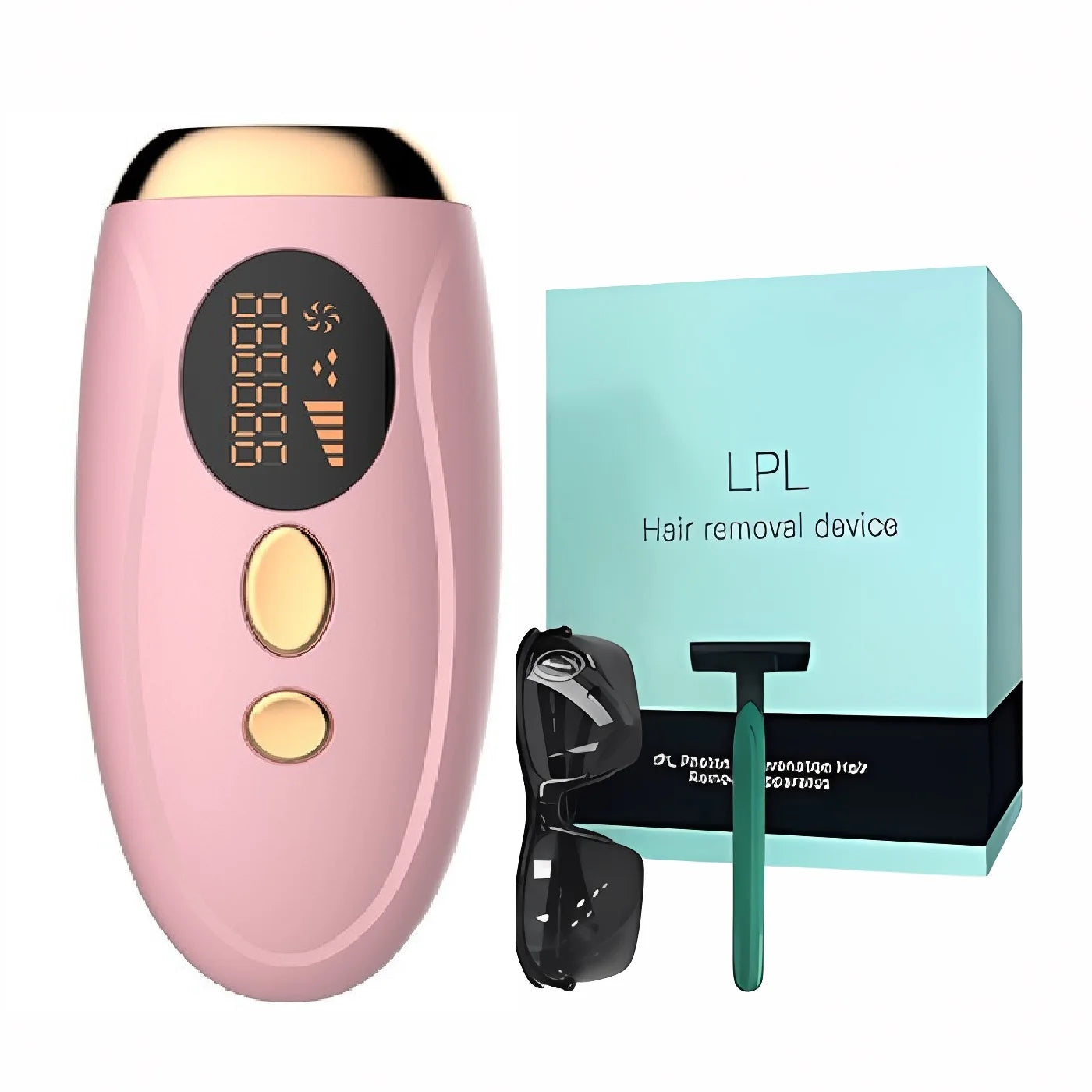 Portable 999,999 Flash IPL Laser Epilator | Sophisticated "Permanent Reduction" Silhouette | Elegant Painless Women’s Body & Bikini Epilator | "Dignified" High-Performance Hair Removal for Radiant Versatile Styling Luxegan