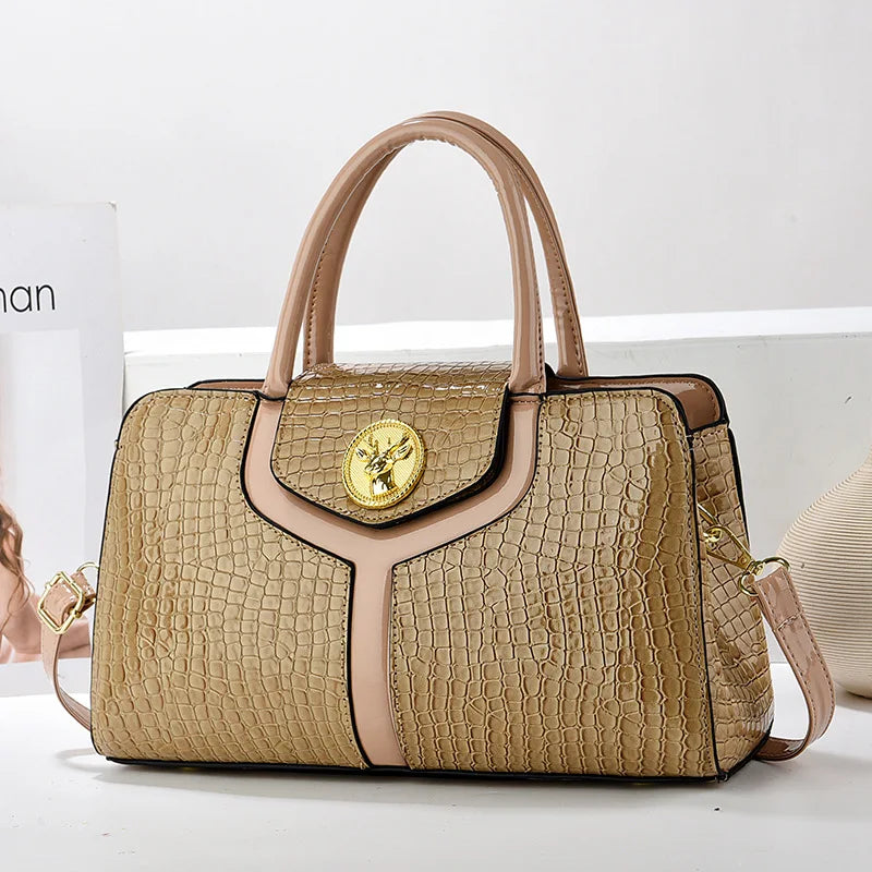 New Style Ladies Bag | Leather Luxury Handbags & Solid Color Shoulder Messenger Bags Luxegan