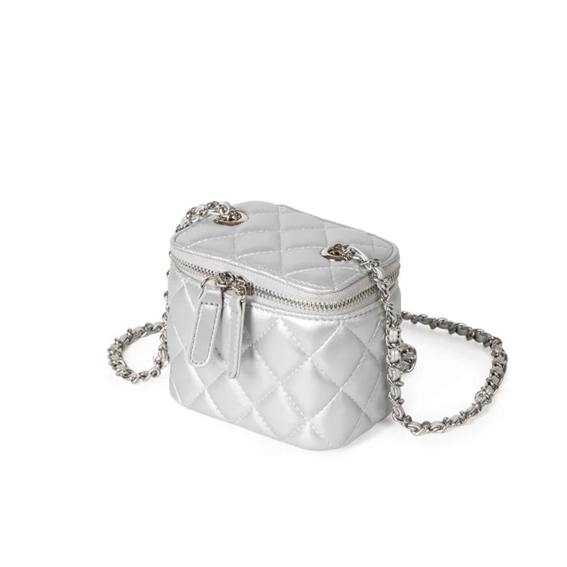 Mini Denim Crossbody Bags for Women | Lingge Chains Shoulder Bag & Fashion Brands Box Bag (Lipstick Coins Purses & Handbags) Luxegan
