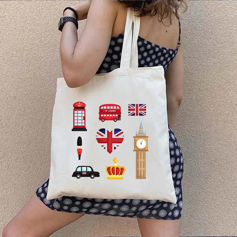 Woman's Large Capacity Canvas Tote Bag | Stylish Travel & Shopping Shoulder Handbag (Work, Gym, Grocery, Eco-Friendly) Luxegan