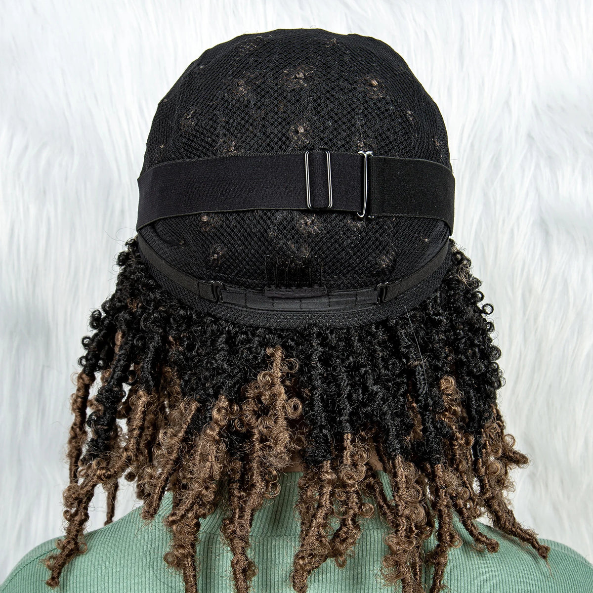 KIMA Pelucas trenzadas sintéticas de 14 pulgadas Peluca frontal de encaje Pelucas trenzadas 9x6 Trenzas de caja sin nudos con pelo de bebé para mujeres negras