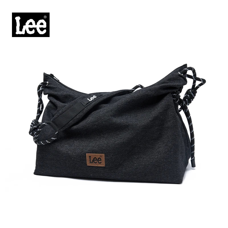Unisex Denim Blue Soft Pillow Shoulder Bag | Large High-Capacity Utility Hobo | Simple Beige & Blue Casual