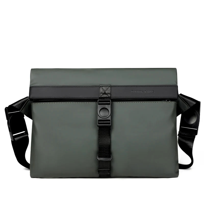 Retro Business Crossbody Satchel | Sophisticated "Large Capacity" Silhouette | Men's Professional Briefcase & Shoulder Bag | "Dignified" High-Performance Oxford Travel Essential for Radiant Versatile Styling Luxegan