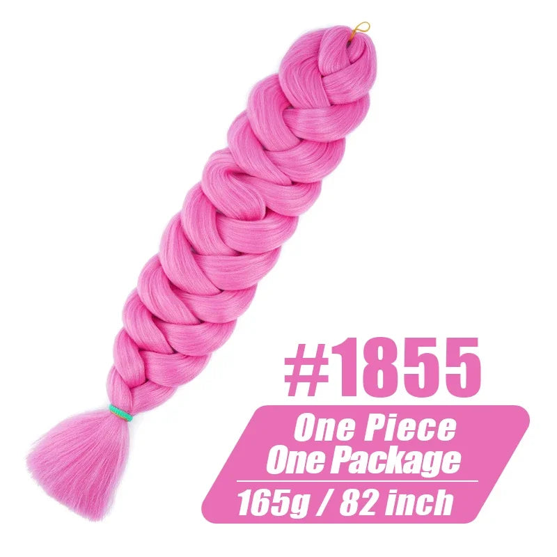 Wigundle Kanekalon Pre-Stretched Crochet Braiding Hair Extensions – Jumbo Braids for Women