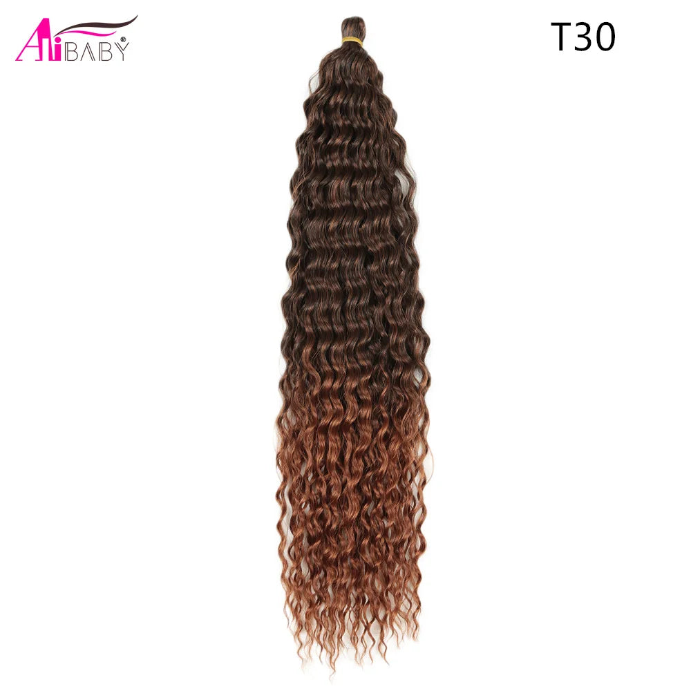 Ariel Curl Crochet Hair 22in – Ocean Wave Ombre Braiding Hair | 100g | 38 Colors | 1 or 3 Pcs - view 28
