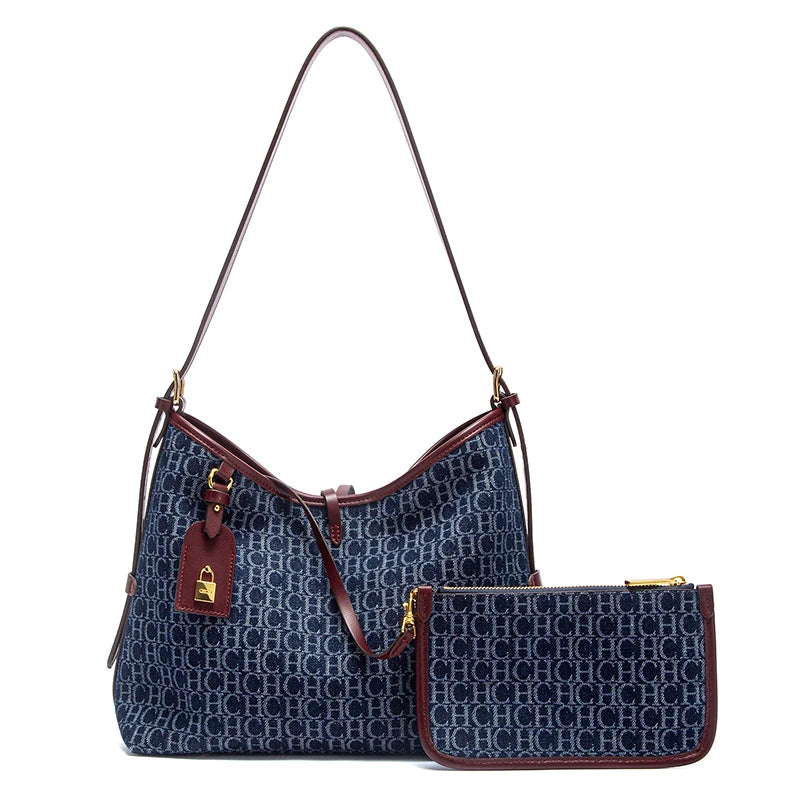 Fashion Classic Retro Women’s Shoulder Bag | Business Office Letter Print Small Bag | Versatile Accessory Design Underarm & Handbag (Model CP2C2131)  Luxegan