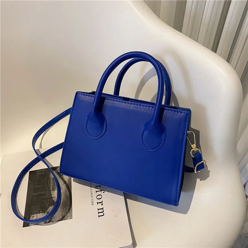 Elegant Black Handbag with Dual Handles | Chic Crossbody Bag & Retro Stylish Tote (Small Bag for Women & Girls) Luxegan