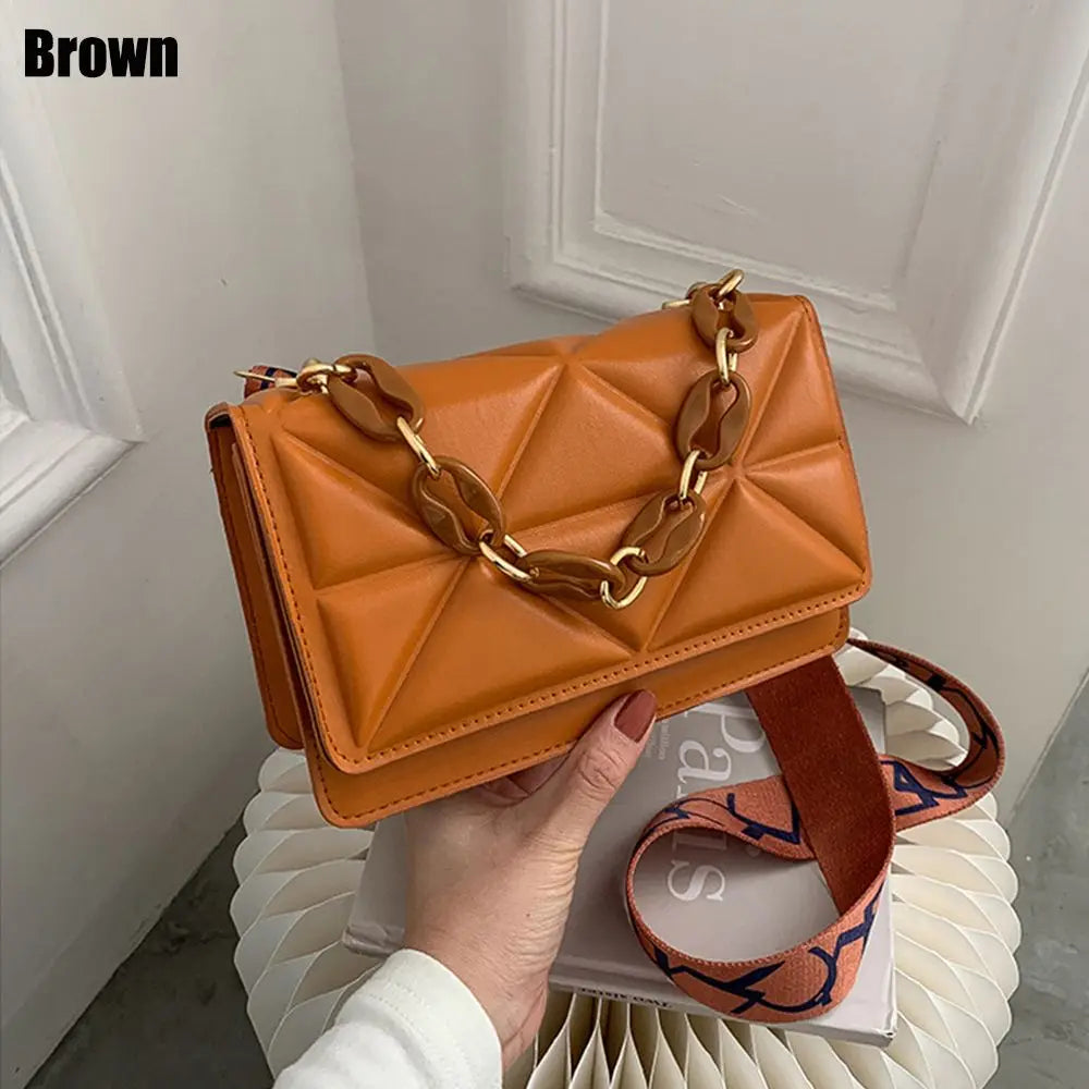 Large Capacity Shoulder Bag Women | Female Fashion Casual Handbags & PU Leather Crossbody Clutch Flap Bag (Streetwear Accessory) Luxegan
