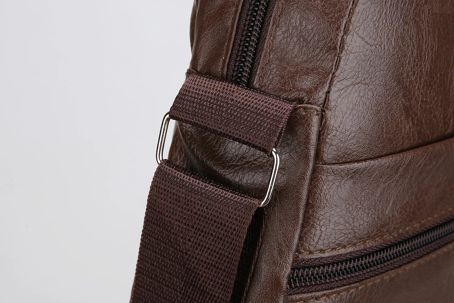 Men's PU Shoulder Bag | Casual Waterproof Nylon Messenger Bag & Fashion Tote Travel Crossbody Bag Luxegan