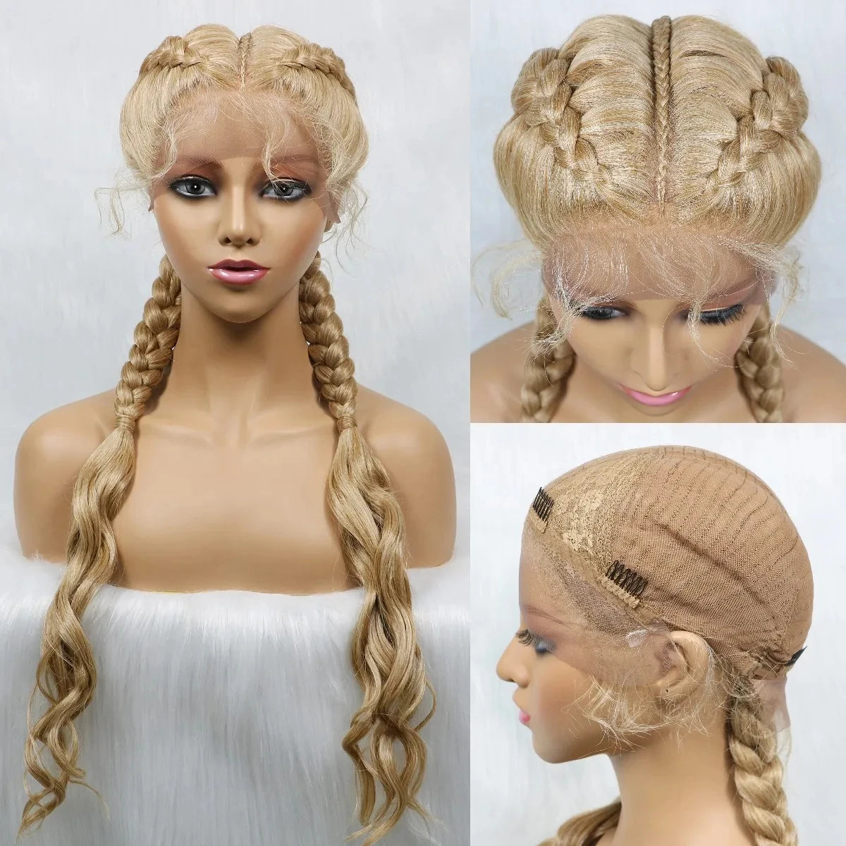 KIMA Double Dutch Braids Wig | Natural Wave Hair & Baby Hair Luxegan