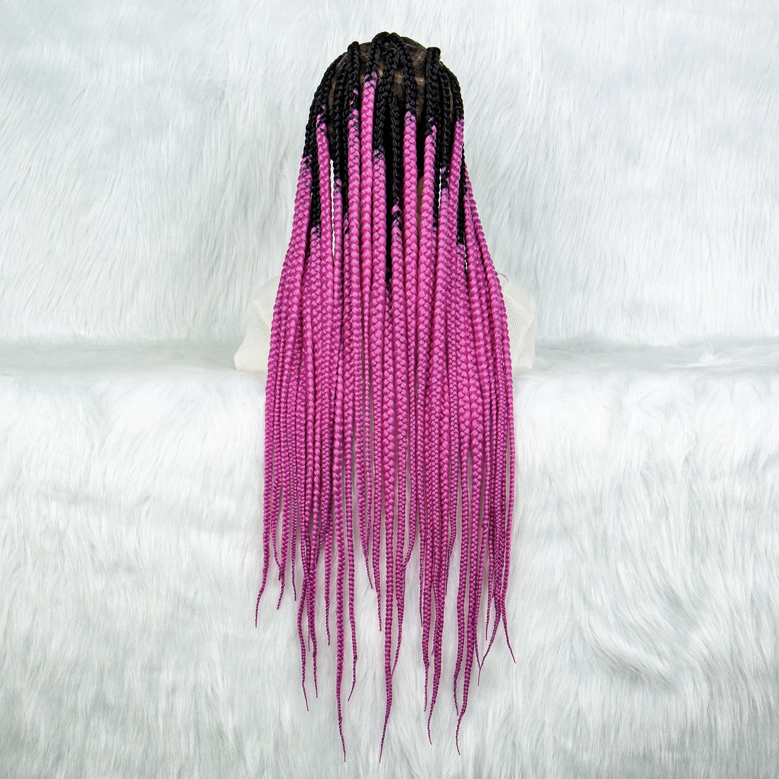 KIMA Colorful Braided Wig | Full Lace | Butterfly Locs & Dreadlocks Options Luxegan