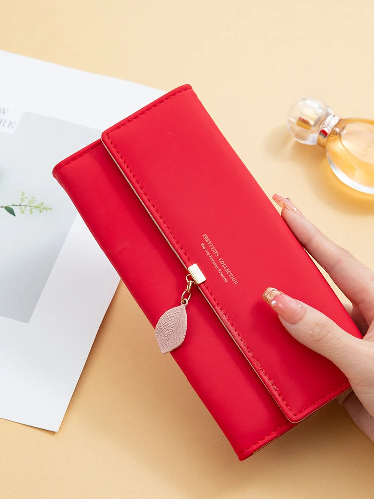 Hot Selling Spring and Summer New Women's Bag | Japanese and South Korean Small Fresh Leaf Pendant Three-Fold Bag Luxegan